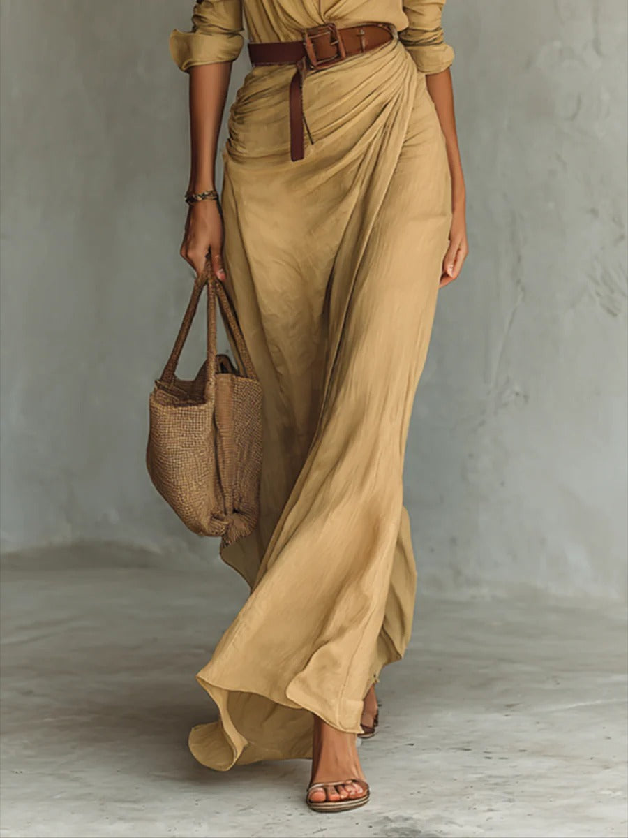 Siena - Elegant Belted Dress