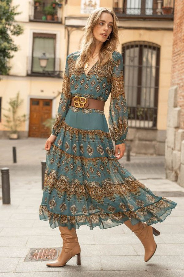 Ceres - Dreamy Chiffon Midi Dress
