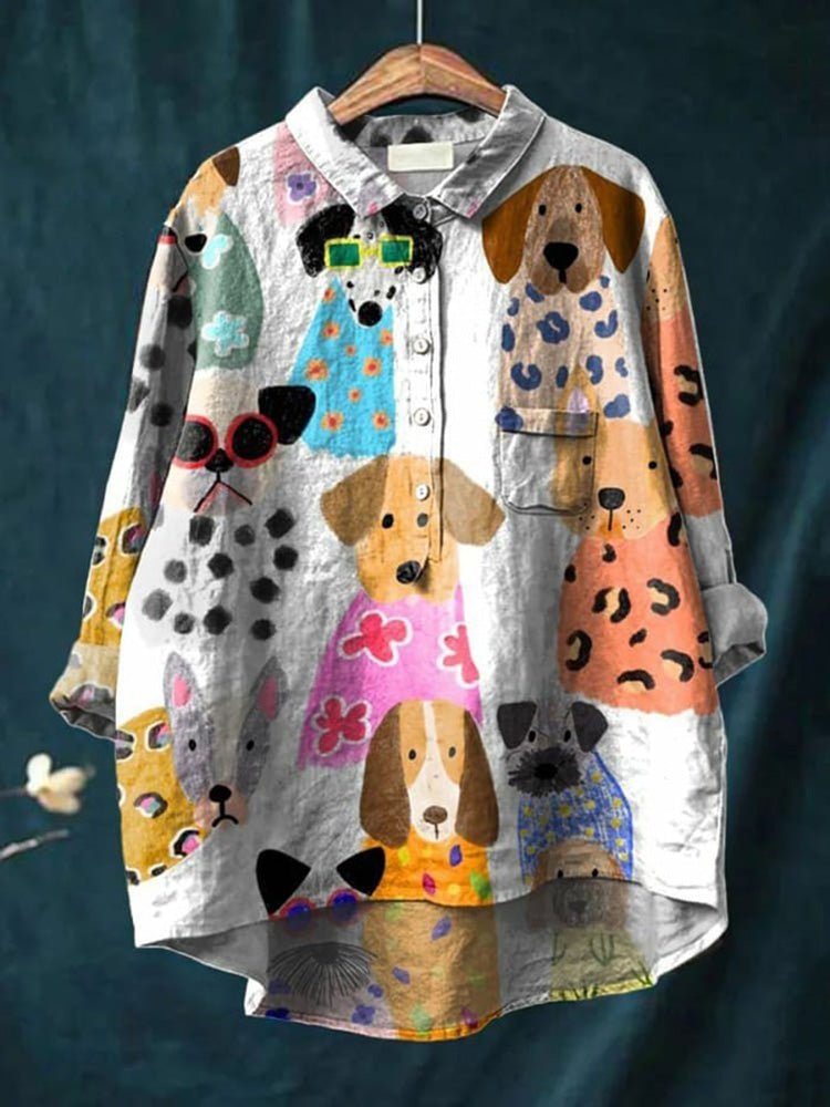 Clarano - Whimsical Print Blouse