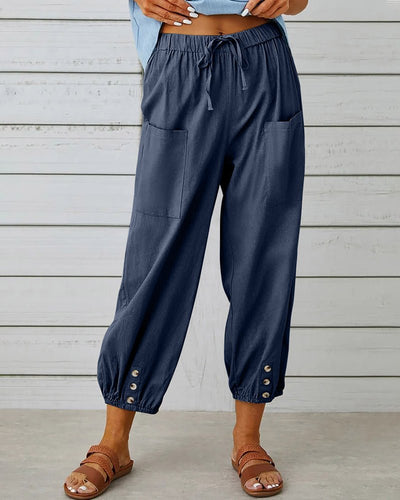 Neve - Chic High-Waist Trousers