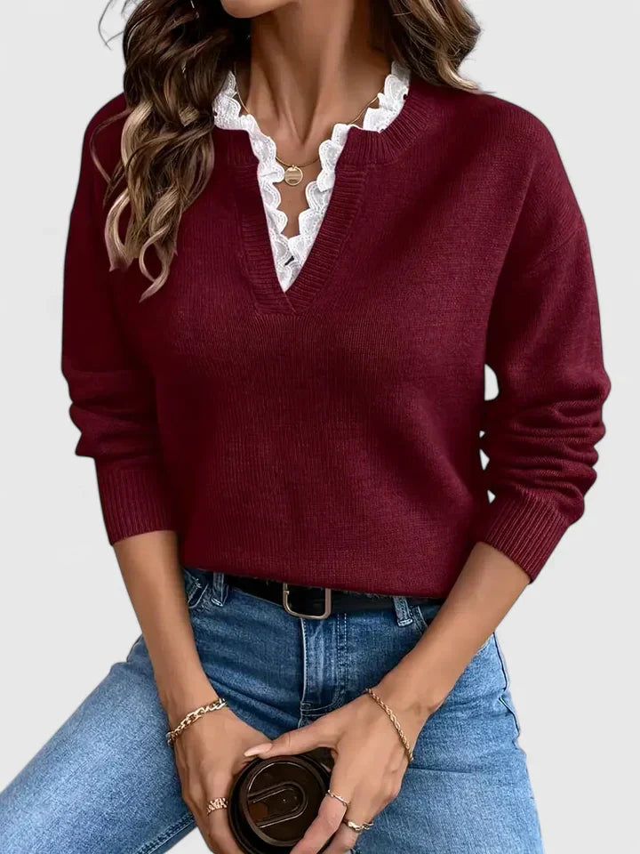 Zary - Timeless Lace Sweater