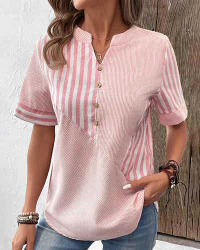 Lila - Chic Striped Blouse