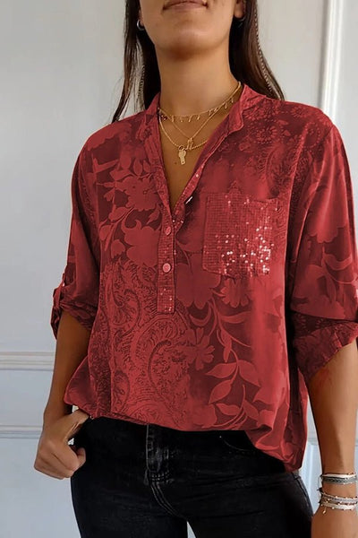 Pauline - Comfortable Sequin Top
