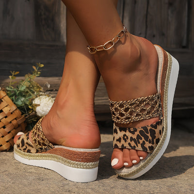 Luma - Boho Leopard Mules