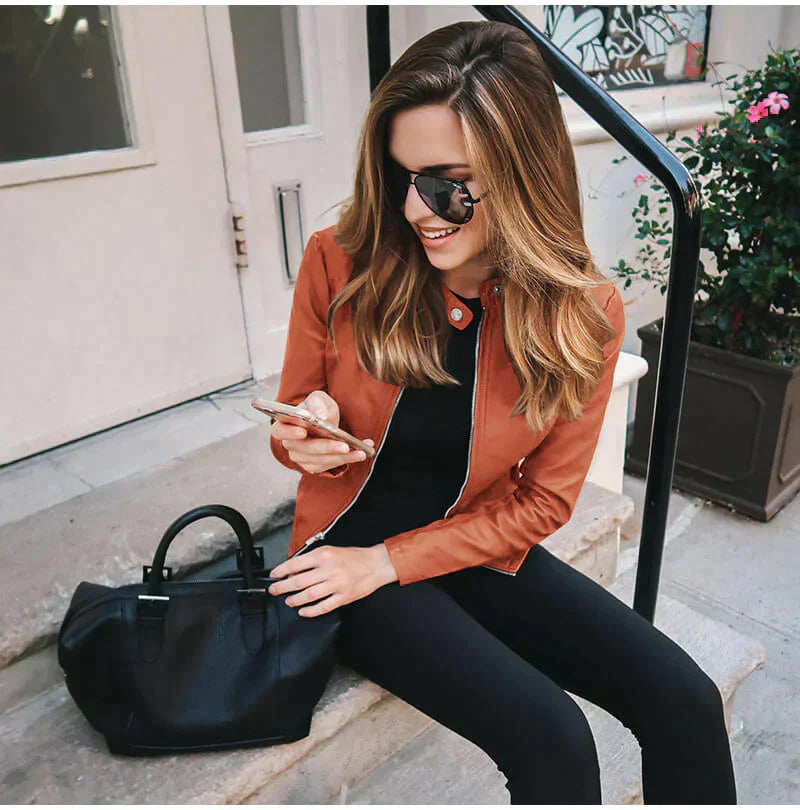 Abigail - Luxurious Italian Leather Jacket