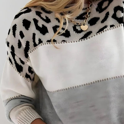 Charlene - Bold Leopard Print Sweater