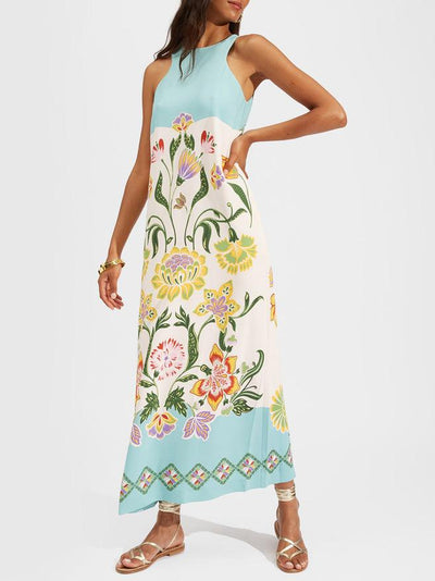 Sunshine - Floral Print Midi Dress