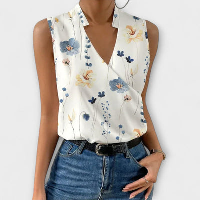 Loretta - Chic V-Neck Top