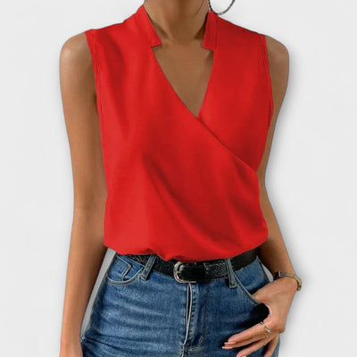 Loretta - Chic V-Neck Top