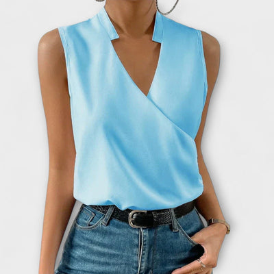 Loretta - Chic V-Neck Top