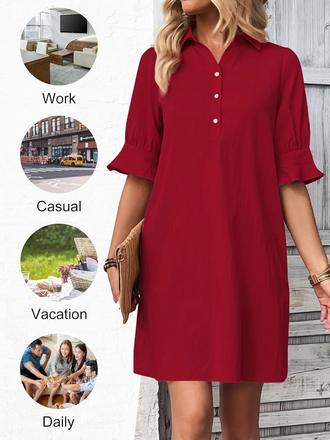 Cameron - Chic Ruffle Dress