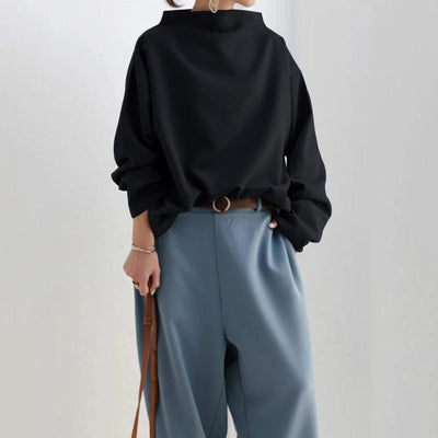 Auraleina - Elegant High Neck Top
