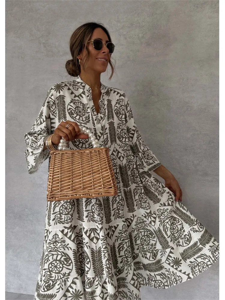 Amaya - Breezy Tribal Mini Dress