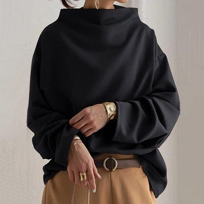 Auraleina - Elegant High Neck Top