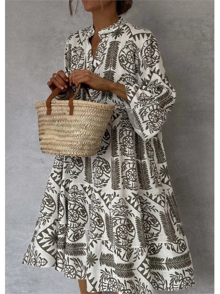 Amaya - Breezy Tribal Mini Dress