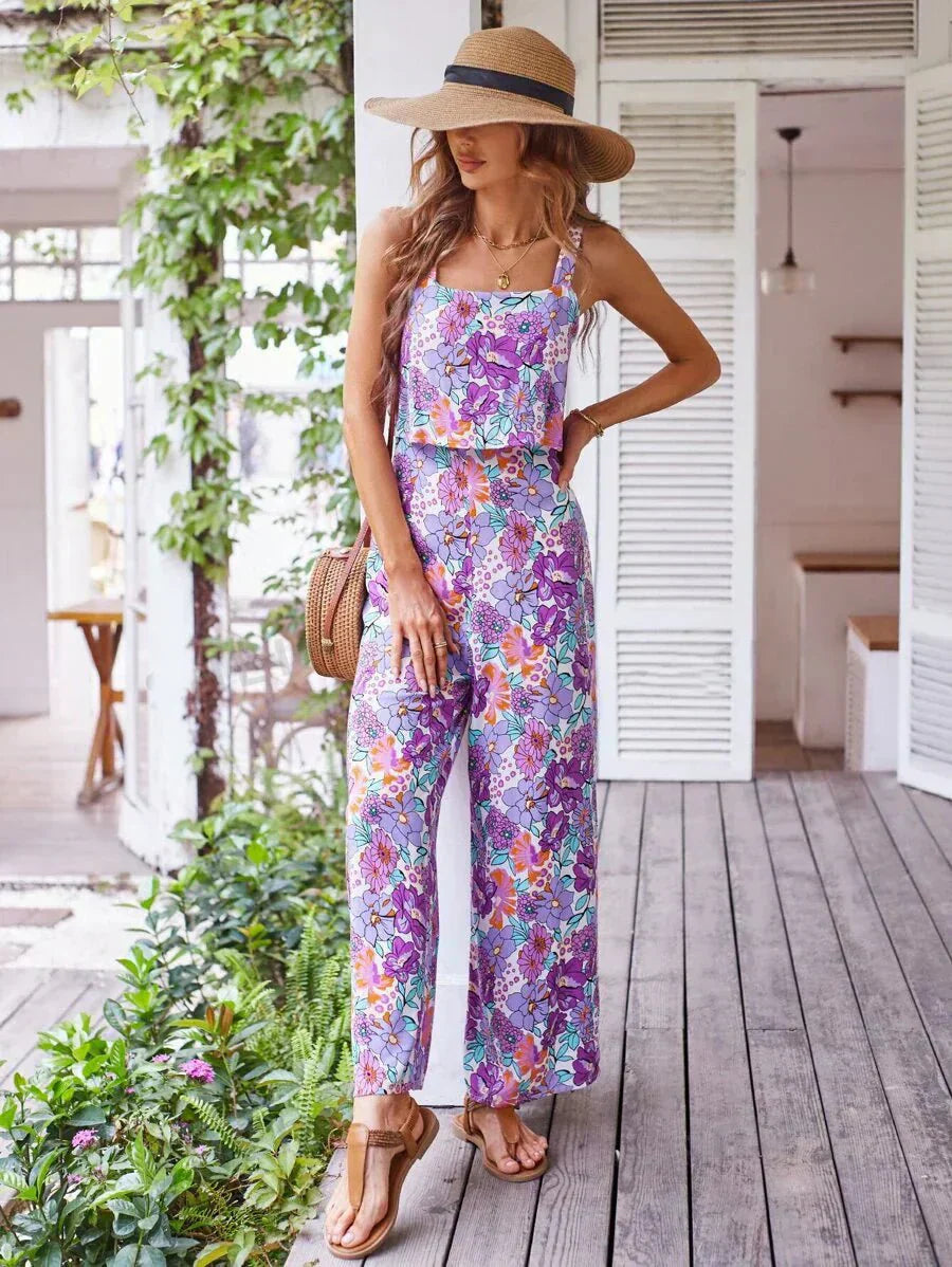 Nympha - Elegant Floral Jumpsuit
