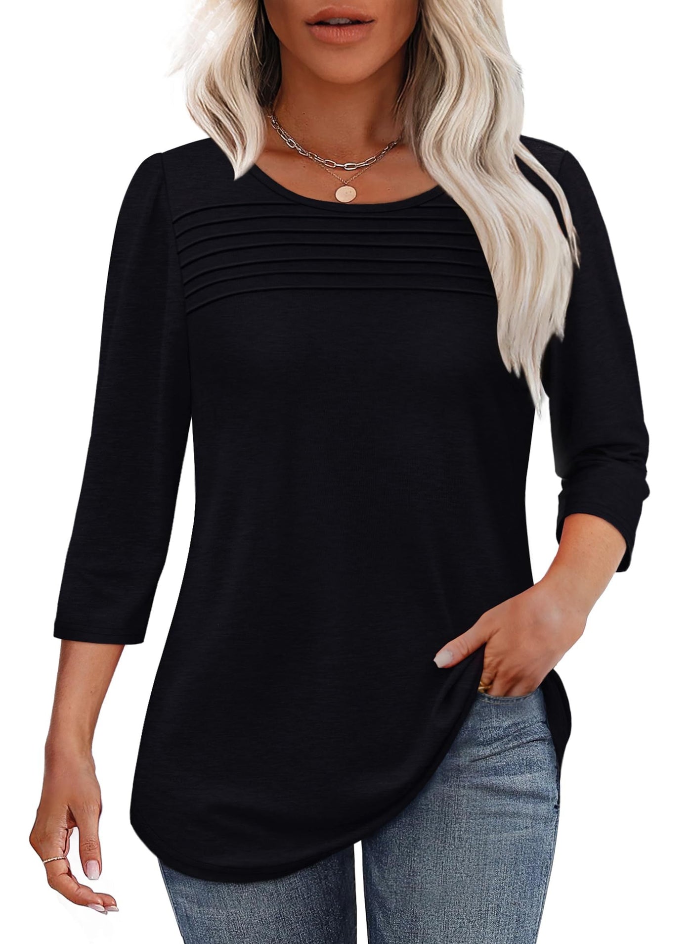 Mona - Chic V-Neck Top