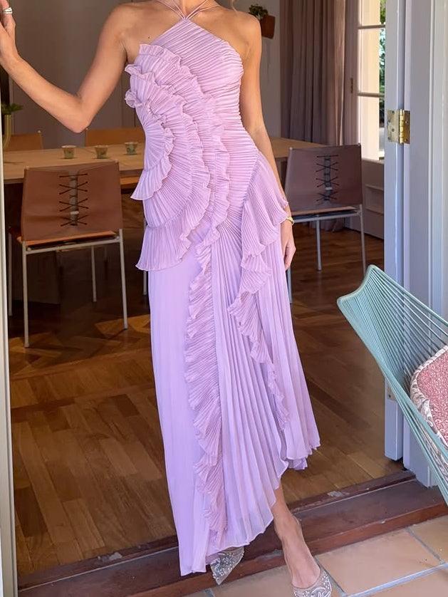 Siena - Asymmetric Pleated Dress