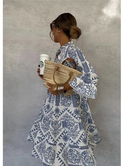 Amaya - Breezy Tribal Mini Dress