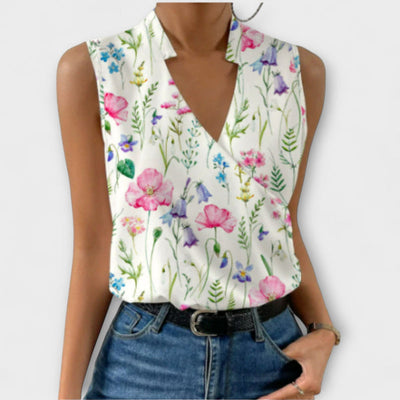 Loretta - Chic V-Neck Top