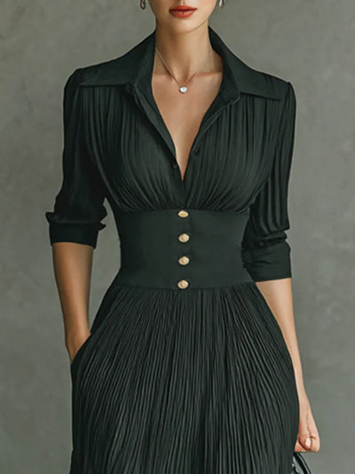 Siena - Timeless Pleated Maxi Dress
