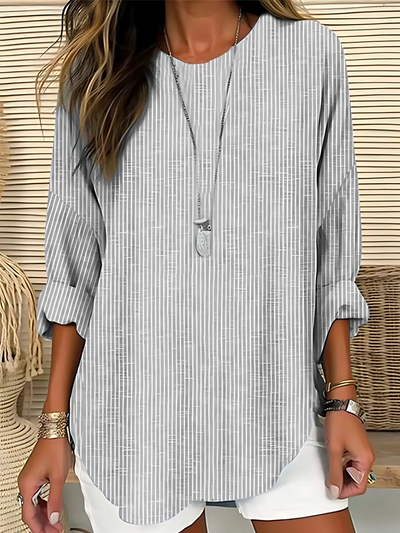 Rhea - Effortless Striped Blouse