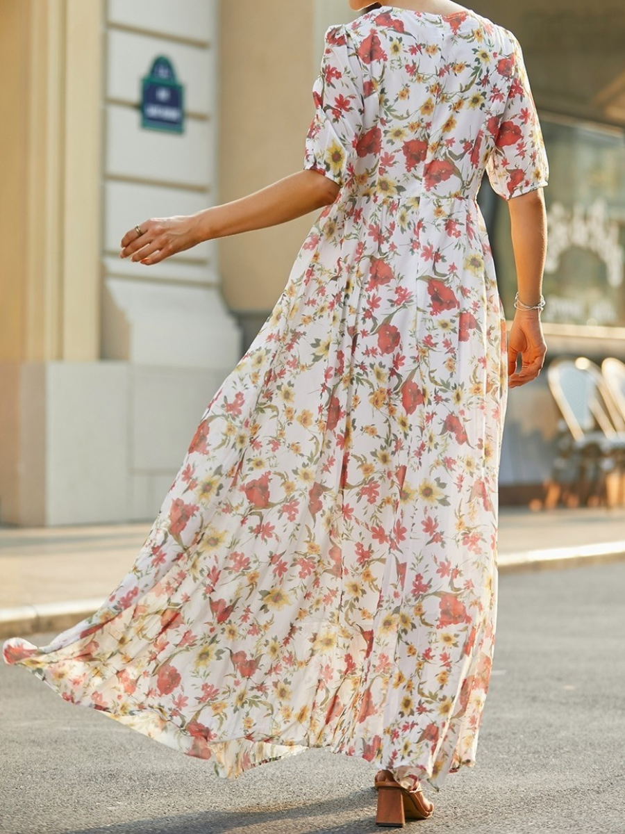 Ariane - Floral Chiffon Maxi