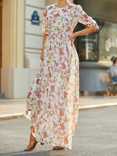 Ariane - Floral Chiffon Maxi