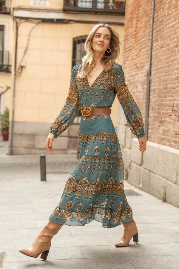 Ceres - Dreamy Chiffon Midi Dress