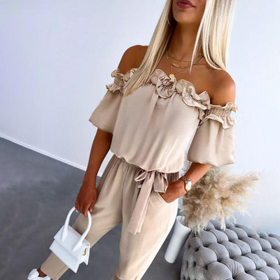 CAMILA - Flirty Off-Shoulder Jumpsuit
