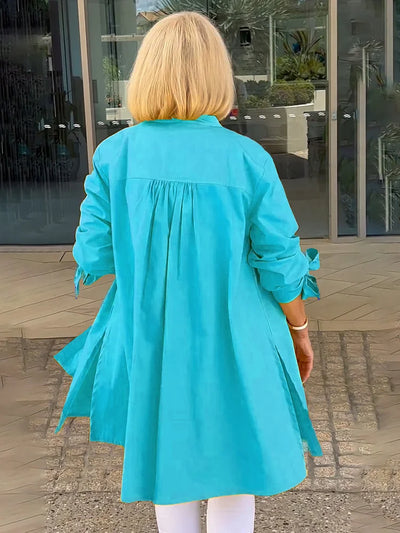 Ellaria - Whimsical Cotton Shirt Jacket
