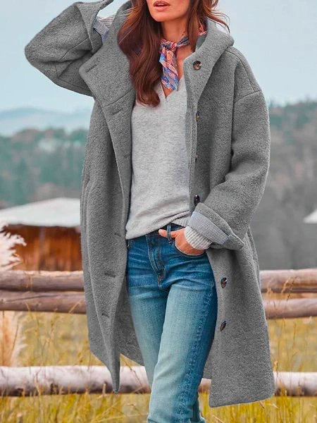 Meryl - Comfy Cotton Blend Coat