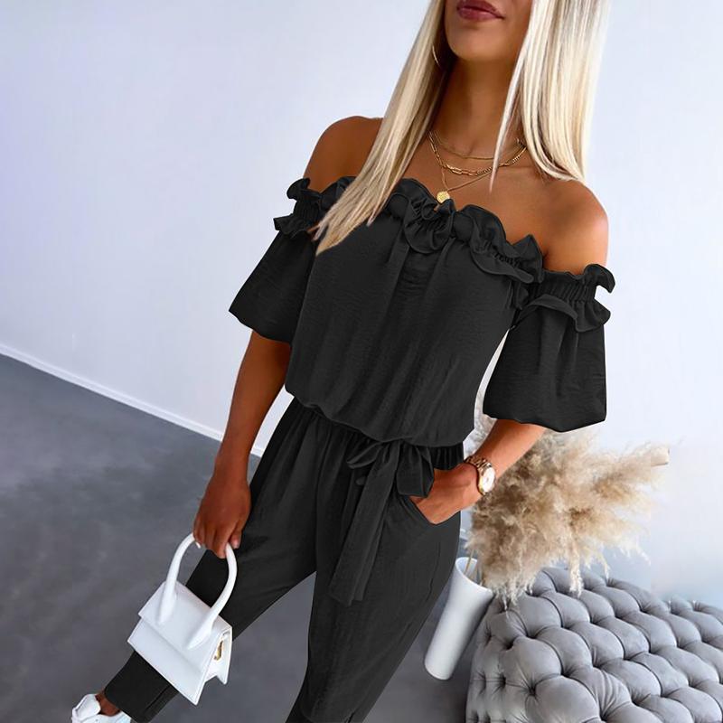 CAMILA - Flirty Off-Shoulder Jumpsuit