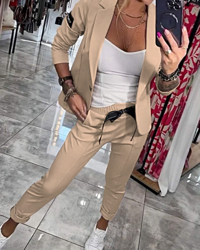 Malou - Elegant Blazer Jogger Set