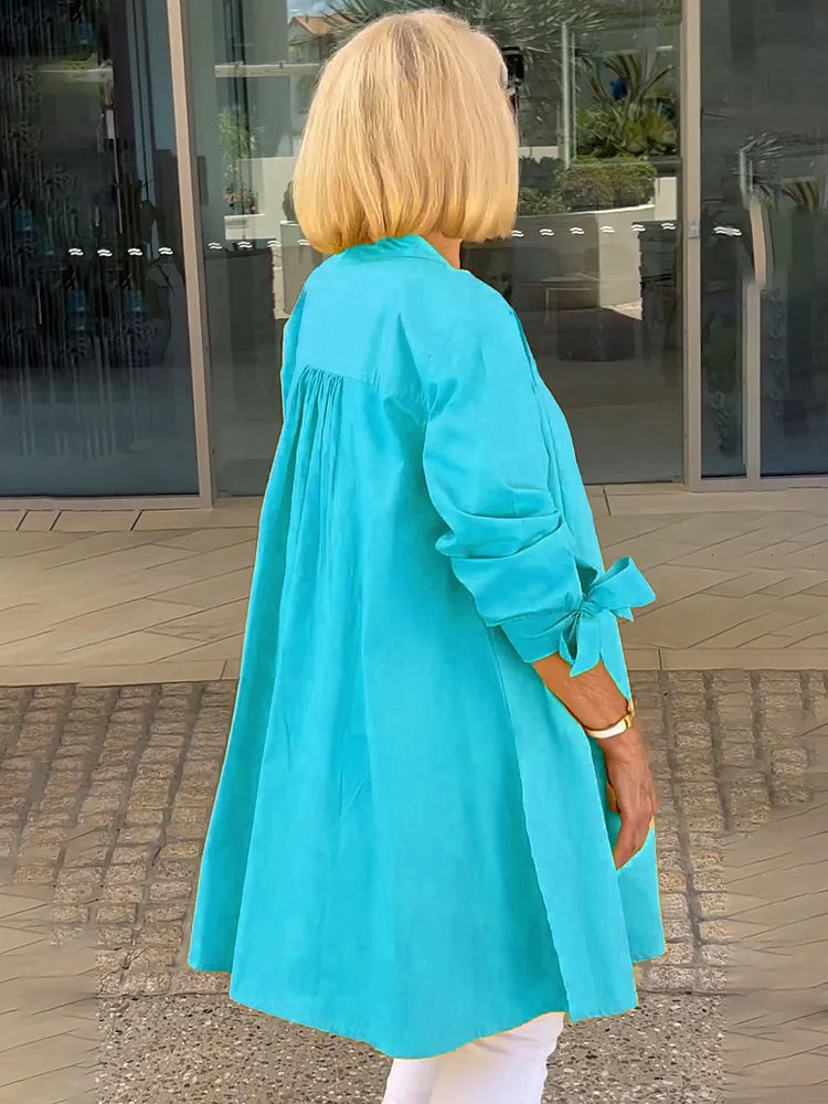 Ellaria - Whimsical Cotton Shirt Jacket
