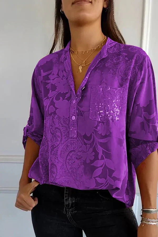 Pauline - Comfortable Sequin Top
