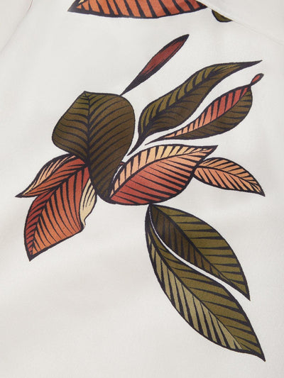 Lila - Vibrant Leaf Midi Dress