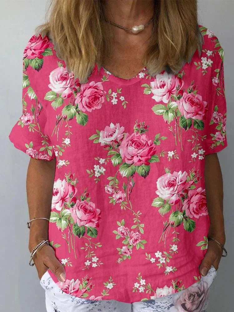 Lisa - Effortless Floral Top