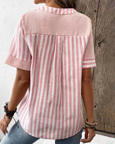 Lila - Chic Striped Blouse