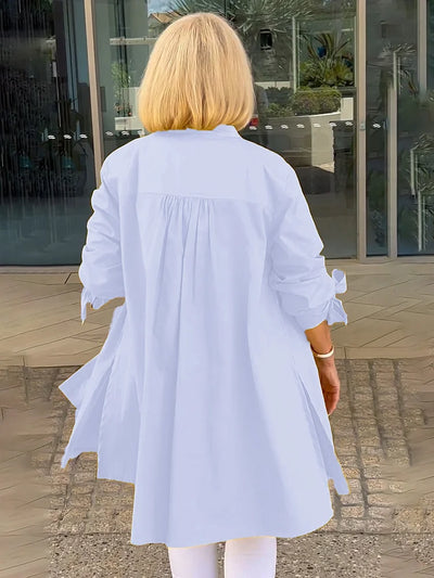 Ellaria - Whimsical Cotton Shirt Jacket