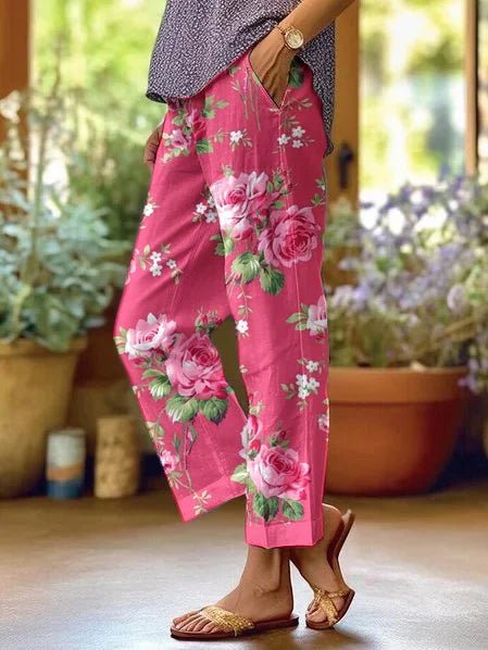 Lilah - Boho Floral Casual Pants