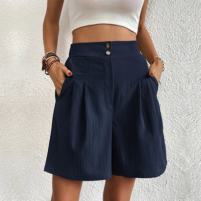 Chelsie - Effortless High-Waist Shorts