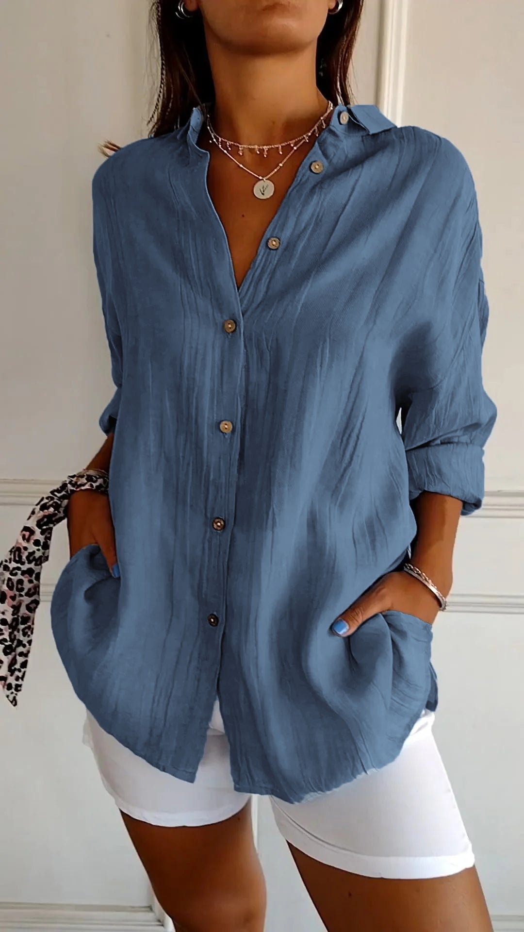 Sasha - Elegant Pleated Blouse