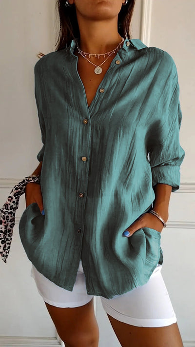 Sasha - Elegant Pleated Blouse