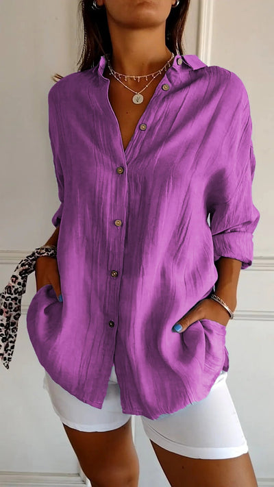 Sasha - Elegant Pleated Blouse