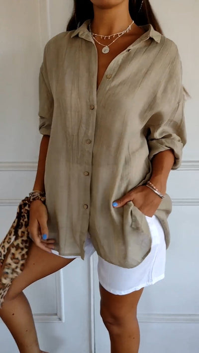 Sasha - Elegant Pleated Blouse