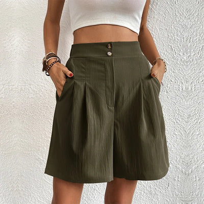 Chelsie - Effortless High-Waist Shorts