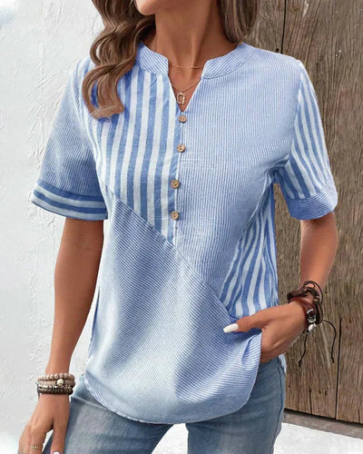 Lila - Chic Striped Blouse