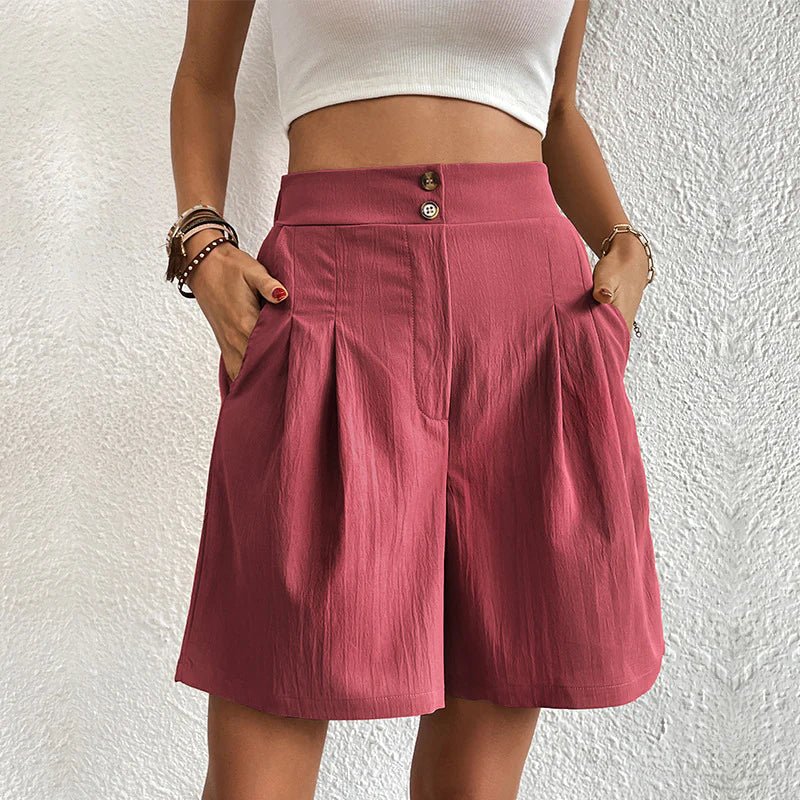 Chelsie - Effortless High-Waist Shorts