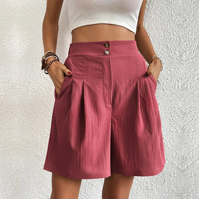 Chelsie - Effortless High-Waist Shorts